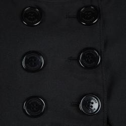 Pre Owned Burberry London Black Short Sleeve Trench Dress M
