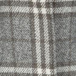 Pre Owned Burberry London Multicolor Checked Wool Long Coat XS