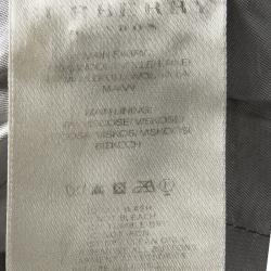 Pre Owned Burberry London Multicolor Checked Wool Long Coat XS