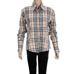 مملوكة مسبقًا Burberry Cotton Check Shirt M