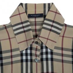 مملوكة مسبقًا Burberry Cotton Check Shirt M