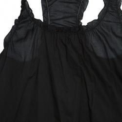 Pre Owned Burberry Black Short Dress M