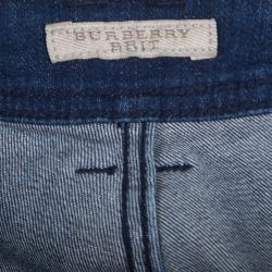 Pre Owned Burberry brit Indigo Dark Wash Faded Effect Denim Westbourne Skinny Jeans M