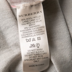 مملوكة مسبقًا Burberry Brit Beige Nova Check Wool Cashmere Tank Top XS