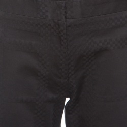 Pre Owned Burberry London Black Cotton Pixelated Trousers M