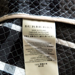 Pre Owned Burberry London Beige Diamond Quilted Belted Long Trench Coat L