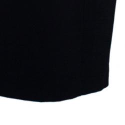 مملوكة مسبقًا Burberry Black Novacheck Contrast Cuff Shirt Dress M