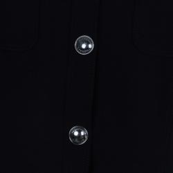 مملوكة مسبقًا Burberry Black Novacheck Contrast Cuff Shirt Dress M