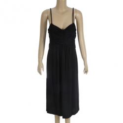 Pre Owned Burberry Brit Gathered Dress M