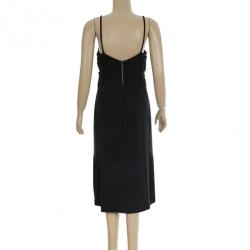 Pre Owned Burberry Brit Gathered Dress M