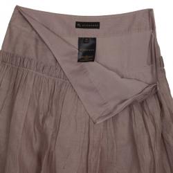 مملوكة مسبقًا Burberry Cotton Silk Skirt S