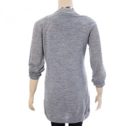 مملوكة مسبقًا Burberry Brit Check Placket Button Down Cardigan M