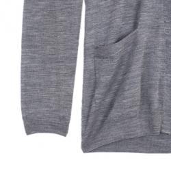 مملوكة مسبقًا Burberry Brit Check Placket Button Down Cardigan M