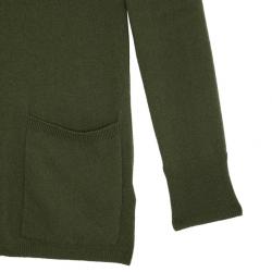 Pre Owned Burberry Green Button Down Novacheck Cuff Cardigan S