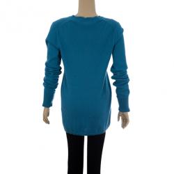 Pre Owned Burberry Novacheck Cuff Sweater M