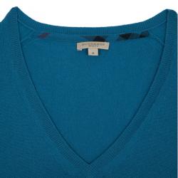 Pre Owned Burberry Novacheck Cuff Sweater M