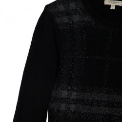 مملوكة مسبقًا Burberry Brit Black Check Print Sweater S
