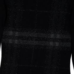 مملوكة مسبقًا Burberry Brit Black Check Print Sweater S