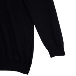 Pre Owned Burberry Black Button Down Cardigan M