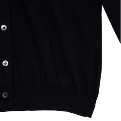 Pre Owned Burberry Black Button Down Cardigan M