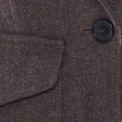 Pre Owned Burberry London Brown Wool One Button Blazer S