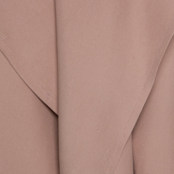 Pre Owned معطف بربري حرير وردي بديرابيه بحزام XS