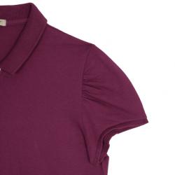 Pre Owned Burberry Pink Check Placket Polo Shirt L