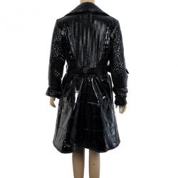 مملوكة مسبقًا Burberry Prorsum Patent Leather Coat XL