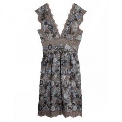 مملوكة مسبقًا Burberry Prorsum Metallic Lace Dress XS