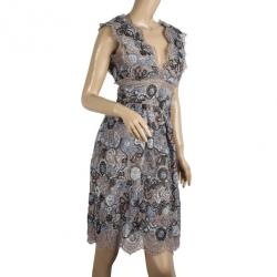 مملوك ة مسبقًا Burberry Prorsum Metallic Lace Dress XS