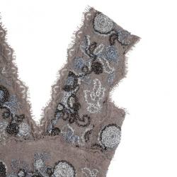 مملوكة مسبقًا Burberry Prorsum Metallic Lace Dress XS