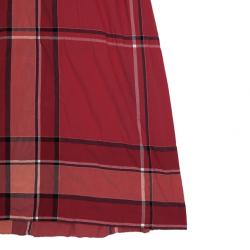 Pre Owned Burberry Brit Boysenberry Check Crinkle Cotton Kristie Dress XL
