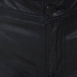 Pre Owned Burberry Black Coated Denim Low Rise Skinny Fit Jeans M 