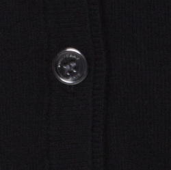 مملوكة مسبقًا كارديغان بربري بريت أزرار أمامية كشمير أسود XL