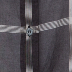 Pre Owned Burberry London Brown Multi Checked Cotton Button Front Shirt L