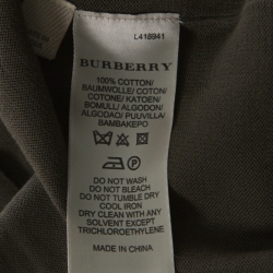 Pre Owned Burberry Brit Green Distressed Effect Knit Zipper Front Cardigan XL