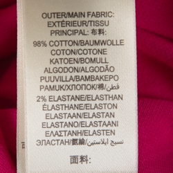 مملوكة مسبقًا قميص بولو بربري بريت أكمام منفوشة قطن بيبيه وردي S