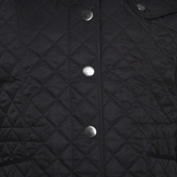 Pre Owned Burberry Black Diamond Quilted Button Front Jacket L