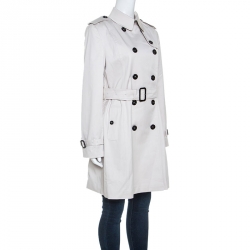 Pre Owned Burberry Beige Gabardine Trench Coat M