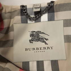 Pre Owned Burberry Beige Gabardine Trench Coat M