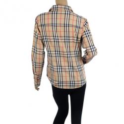 مملوكة مسبقًا Burberry Brit Woven Exploded Check Shirt M