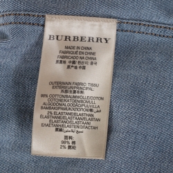 مملوكة مسبقًا جاكت بربري بريت قصير دنيم انديغو M