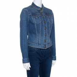 Burberry Brit Indigo Denim Cropped Jacket M Burberry | TLC