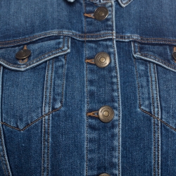 مملوكة مسبقًا جاكت بربري بريت قصير دنيم انديغو M