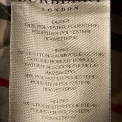 مملوكة مسبقًا Burberry Pink Diamond Quilted Zip Front Jacket L