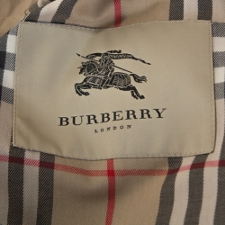 Pre Owned Burberry Beige Cotton Double Breasted Trench Coat M