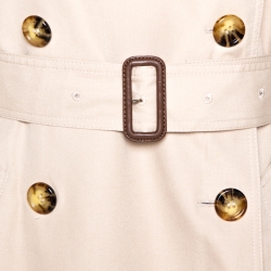 Pre Owned Burberry Beige Cotton Double Breasted Trench Coat M