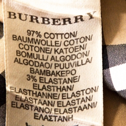 Pre Owned Burberry Brit Beige Nova Check Cotton Shirt XS