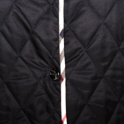 مملوكة مسبقًا Burberry Black Diamond Quilted Button Front Jacket M