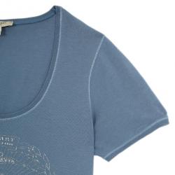 مملوكة مسبقًا Burberry Blue Cotton Logo T-shirt M